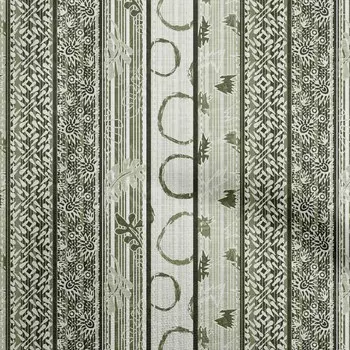 oneOone Cotton Flex Темно-зеленая ткань Aaian Batik Craft Projects Декоративная ткань с принтом во дворе 40 дюймов 42 Inch Wide - Viscose Chiffon темно-зеленого