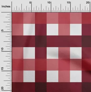 oneOone Cotton Flex Ярко-красная ткань в клетку в мелкую клетку Материал платья Ткань с принтом Ткань в ярдах 40 дюймов 42 Inch Wide - Viscose Chiffon синий