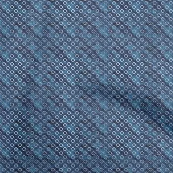 oneOone Cotton Poplin Blue Fabric Asian Tie & Dye Fabric For Sewing Printed Craft Fabric By The Yard 42 Inch 42 Inch Wide - Viscose Chiffon серый