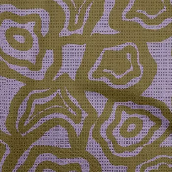 oneOone Cotton Poplin Dark Olive Green Fabric Abstract Floral Sewing Material Print Fabric By The Yard 42 Inch 42 Inch Wide - Viscose Chiffon малиновый