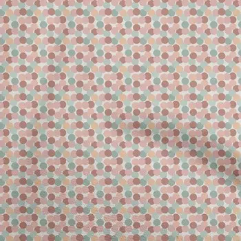oneOone Georgette Viscose Brown Fabric Dot Quilting Supplies Print Sewing Fabric By The Yard 42 Inch 42 Inch Wide - Viscose Chiffon светло-синий