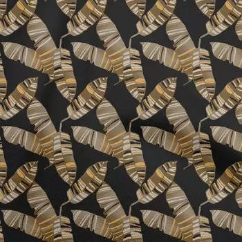 oneOone Georgette Viscose Brown Fabric Leaves Sewing Material Print Fabric By The Yard 42 Inch 42 Inch Wide - Viscose Chiffon коричневый
