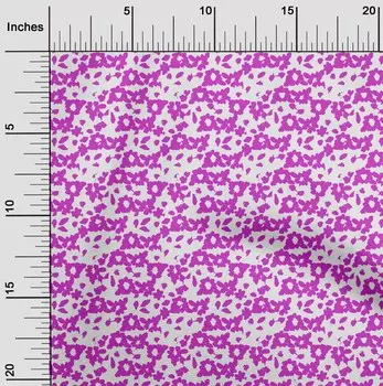 oneOone Georgette Viscose Fuschia Pink Fabric Florals Fabric For Sewing Printed Craft Fabric By The Yard 42 Inch 42 Inch Wide - Viscose Chiffon розовый