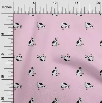 OneOone Georgette вискозная румяная розовая ткань принадлежности для квилтинга с принтом, ткань для шитья во дворе, 42 дюйма 42 Inch Wide - Viscose Chiffon розовый