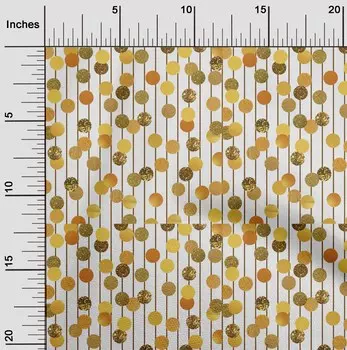OneOone Хлопковая батистовая белая ткань с Рождеством, материал для шитья, ткань с принтом в ярдах, 42 дюйма 42 Inch Wide - Viscose Chiffon белый