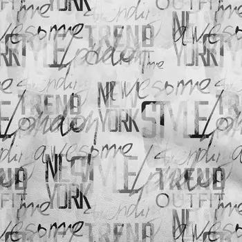 OneOone Хлопковая гибкая белая ткань, абстрактные ремесленные проекты, декоративная ткань с принтом во дворе, 40 дюймов 42 Inch Wide - Viscose Chiffon белый