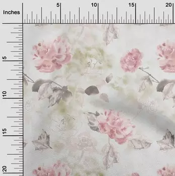 OneOone Хлопковая гибкая белая ткань для шитья цветов, ткань во дворе с принтом, принадлежности для шитья одежды своими руками, 40 дюймов 42 Inch Wide - Viscose Chiffon baby голубой