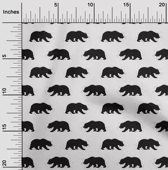 OneOone Хлопковая гибкая белая ткань с Рождеством, принадлежности для квилтинга, ткань для шитья с принтом во дворе, 40 дюймов 42 Inch Wide - Viscose Chiffon небесно-голубой