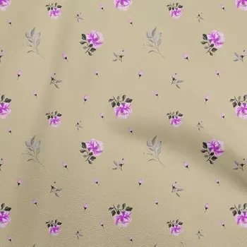 oneOone хлопковая гибкая бежевая ткань с цветочным принтом для стеганых принадлежностей, ткань для шитья с принтом в ярдах, 40 дюймов 42 Inch Wide - Viscose Chiffon бежевый