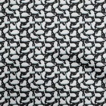 oneOone Хлопковая гибкая черная ткань Азиатский каваи Швейный материал Ткань с принтом в ярдах 40 дюймов 42 Inch Wide - Cotton Cambric бежевый