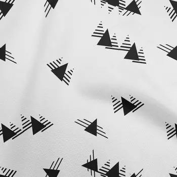 oneOone Хлопковая гибкая черная ткань Геометрические ремесленные проекты Декор Ткань, напечатанная в ярдах, 40 дюймов 42 Inch Wide - Viscose Chiffon коричневый