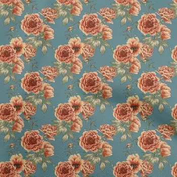 oneOone хлопковая гибкая черная ткань с цветочным принтом, ткань для шитья во дворе, сделай сам, одежда, швейные принадлежности, 40 дюймов 42 Inch Wide - Viscose Chiffon чёрный