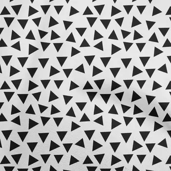 OneOone Хлопковая гибкая черная ткань с геометрическим треугольником, принадлежности для квилтинга, ткань для шитья с принтом, 40 дюймов 42InchWide-ViscoseChiffon чёрный