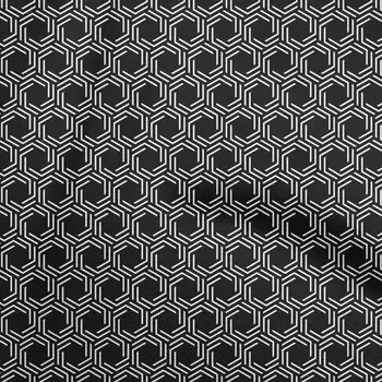 oneOone хлопковая гибкая черная ткань с геометрическими линиями, семиугольная швейная ткань на ярде с принтом, сделай сам, одежда, швейные принадлежности, 40 дюймов 42InchWide-ViscoseChiffon синий