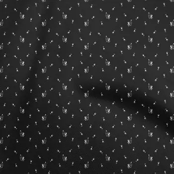 oneOone Хлопковая гибкая черная ткань Винное платье Материал Ткань Ткань с принтом в ярдах 40 дюймов 42 Inch Wide - Viscose Chiffon чёрный