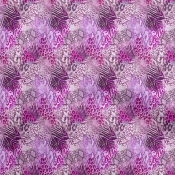 OneOone Хлопковая гибкая фуксия розовая ткань из кожи животного, швейный материал, ткань с принтом в ярдах, 40 дюймов 42 Inch Wide - Viscose Chiffon розовый