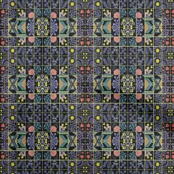 oneOone Хлопковая гибкая голубовато-фиолетовая ткань Блок-платье Материал Ткань с принтом в ярдах 40 дюймов 42 Inch Wide - Viscose Chiffon аметист