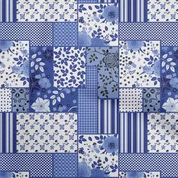 OneOone хлопковая гибкая голубовато-фиолетовая ткань для шитья с цветочным принтом во дворе с принтом, принадлежности для шитья одежды своими руками, 40 дюймов 42 Inch Wide - Viscose Chiffon зелёный