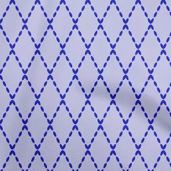 OneOone Хлопковая гибкая голубовато-фиолетовая ткань для шитья Argyle, ткань с принтом в ярдах, 40 дюймов 42 Inch Wide - Viscose Chiffon фиолетовый