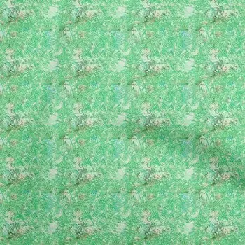 OneOone Хлопковая гибкая грушевидная зеленая ткань Aian Batik Товары для квилтинга Ткань для шитья с принтом во дворе 40 дюймов 42 Inch Wide - Viscose Chiffon серый