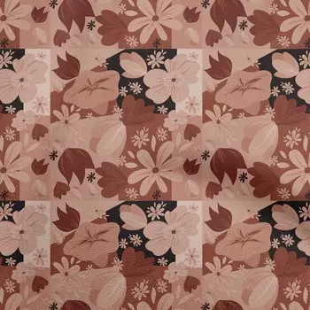 OneOone Хлопковая гибкая кирпично-красная ткань, азиатские цветочные материалы для квилтинга, ткань для шитья с принтом во дворе, 40 дюймов 42 Inch Wide - Viscose Chiffon синий