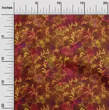 OneOone Хлопковая гибкая кирпично-красная ткань батик Одежда для рукоделия Лоскутная ткань Ткань с принтом в ярдах 40 дюймов 42 Inch Wide - Viscose Chiffon кирпич красный