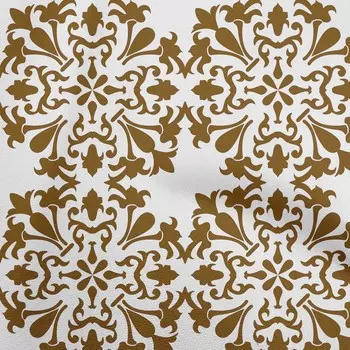 OneOone Хлопковая гибкая коричневая ткань Азиатская мозаика Швейный материал Ткань с принтом в ярдах 40 дюймов 42 Inch Wide - Viscose Chiffon зелёный