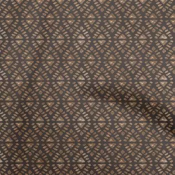 OneOone Хлопковая гибкая коричневая ткань, азиатский батик, принадлежности для геометрического шитья, ткань для шитья с принтом во дворе, 40 дюймов 42 Inch Wide - Viscose Chiffon синий