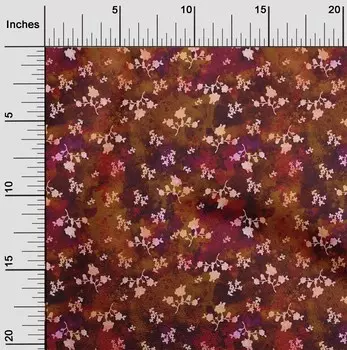 oneOone Хлопковая гибкая коричневая ткань Батик Ткань для шитья Печатная ремесленная ткань шириной 40 дюймов в ярдах - 42 Inch Wide - Viscose Chiffon коричневый