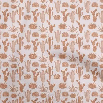 OneOone Хлопковая гибкая коричневая ткань для шитья кактуса, ткань во дворе с принтом, принадлежности для шитья одежды своими руками, 40 дюймов 42 Inch Wide - Viscose Chiffon чёрный