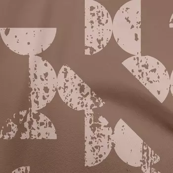 oneOone Хлопковая гибкая коричневая ткань с геометрическим узором в форме полукруга Материал ткани Ткань с принтом в ярдах 40 дюймов 42 Inch Wide - Viscose Chiffon тил зеленый