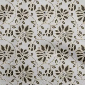 oneOone Хлопковая гибкая коричневая ткань в горошек с цветочным шитьем Ремесленные проекты Тканевые принты в ярдах 40 дюймов 42 Inch Wide - Viscose Chiffon коричневый