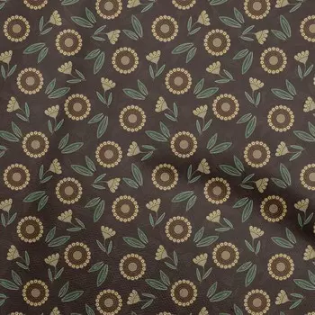 oneOone хлопковая гибкая коричневая ткань в горошек с цветочным принтом для стеганых принадлежностей, ткань для шитья с принтом в ярдах, 40 дюймов 42 Inch Wide - Viscose Chiffon синий