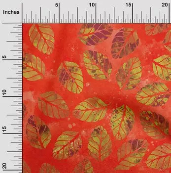 oneOone Хлопковая гибкая красная ткань Принадлежности для батика для квилтинга Ткань для шитья с принтом в ярдах шириной 40 дюймов — 42 Inch Wide - Viscose Chiffon оранжевый