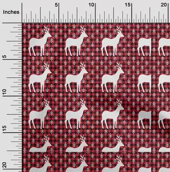 oneOone хлопковая гибкая красная ткань с Рождеством, сделай сам, одежда, стеганая ткань, ткань с принтом, 40 дюймов во дворе 42 Inch Wide - Viscose Chiffon серый