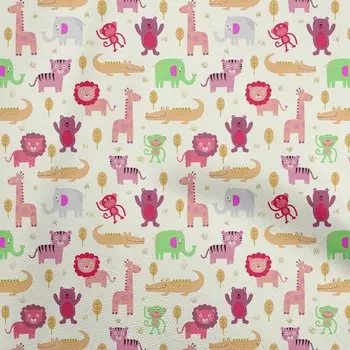 oneOone хлопковая гибкая кремовая ткань, детский материал для шитья животных, ткань с принтом в ярдах, 40 дюймов 42InchWide-ViscoseChiffon тил зеленый