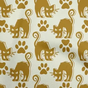 OneOone Хлопковая гибкая кремовая ткань Ткань для Хэллоуина для шитья Печатная ткань для рукоделия во дворе 40 дюймов 42 Inch Wide - Viscose Chiffon чёрный