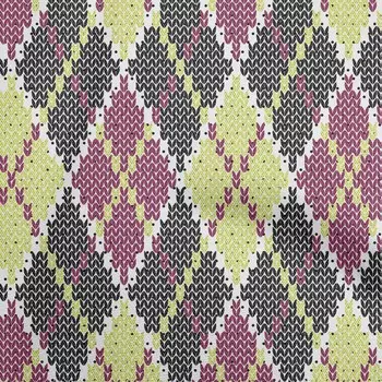 OneOone Хлопковая гибкая лаймовая ткань Аргайл «сделай сам» Одежда для квилтинга Ткань с принтом в ярдах 40 дюймов 42 Inch Wide - Viscose Chiffon коричневый