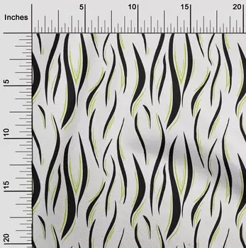 OneOone Хлопковая гибкая лаймовая ткань, шкуры, ткань с изображением животных для шитья, ткань для рукоделия с принтом в ярдах, 40 дюймов 42 Inch Wide - Viscose Chiffon лаймовый