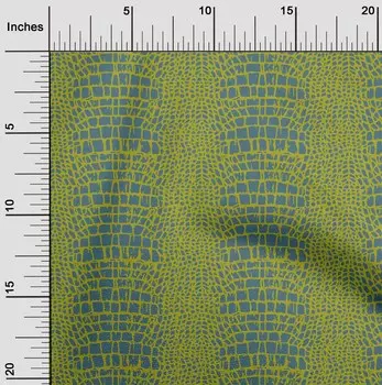 OneOone Хлопковая гибкая лаймово-зеленая ткань из крокодиловой кожи животных, принадлежности для шитья с принтом, ткань для шитья во дворе, 40 дюймов 42 Inch Wide - Viscose Chiffon розовый