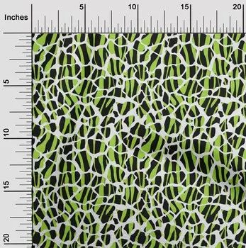 OneOone Хлопковая гибкая лаймово-зеленая ткань с жирафом, шкурой животного, ткань для шитья во дворе с принтом, принадлежности для шитья одежды «сделай сам», 40 дюймов 42 Inch Wide - Viscose Chiffon глубоко персикового