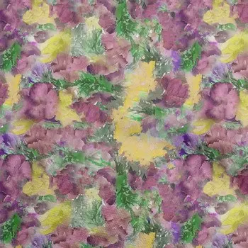 OneOone Хлопковая гибкая лаймово-зеленая ткань с абстрактным цветочным шитьем, ремесленные проекты, принты на ткани в ярдах, 40 дюймов 42 Inch Wide - Viscose Chiffon тил зеленый