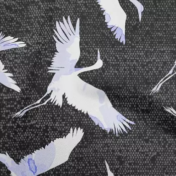 oneOone хлопковая гибкая лавандовая ткань, азиатская, японская, цветочная, с вышивкой в горошек, принт, швейная ткань на дворе, 40 дюймов 42 Inch Wide - Viscose Chiffon аметист