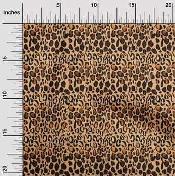 OneOone Хлопковая гибкая легкая персиковая ткань из кожи животных, принадлежности для шитья с принтом, ткань для шитья во дворе, 40 дюймов 42 Inch Wide - Viscose Chiffon зелёный