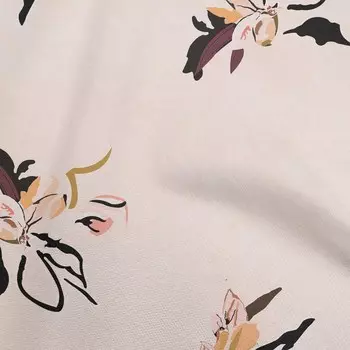 OneOone Хлопковая гибкая легкая персиковая ткань с цветочным принтом и тканью для одежды своими руками Ткань для квилтинга Ткань с принтом в ярдах 40 дюймов 42 Inch Wide - Viscose Chiffon светло-зеленый