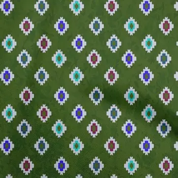 oneOone Хлопковая гибкая лесная зеленая ткань Африканский ацтекский материал платья Ткань Ткань с принтом в ярдах 40 дюймов 42 Inch Wide - Viscose Chiffon синий