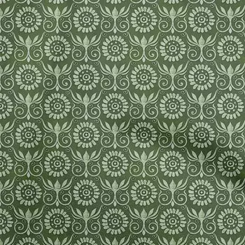OneOone Хлопковая гибкая лесно-зеленая ткань Aian Batik Швейные ремесленные проекты Тканевые принты в ярдах 40 дюймов 42 Inch Wide - Viscose Chiffon синий