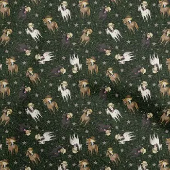 OneOone Хлопковая гибкая лесно-зеленая ткань Ковбойский швейный материал Ткань с принтом в ярдах 40 дюймов 42 Inch Wide - Viscose Chiffon серый