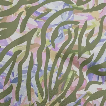 OneOone Хлопковая гибкая лесно-зеленая ткань с тропическими листьями монстеры, ремесленные проекты, декоративная ткань с принтом во дворе, 40 дюймов 42 Inch Wide - Viscose Chiffon коричневый