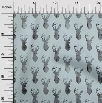 OneOone Хлопковая гибкая небесно-голубая ткань Веселая рождественская ткань для шитья Ткань для рукоделия с принтом во дворе 40 дюймов 42 Inch Wide - Viscose Chiffon светло-коричневого